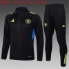 Kids Manchester United Training Kit (Jacket+Pants) Black 2025/26