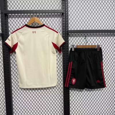 Alternative view of Liverpool Football Jersey Away Kids Kit Jersey+Shorts 2025/26