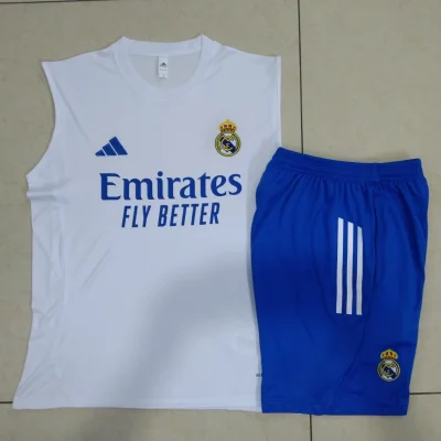 Real Madrid Sleeveless Training Kit White 2025/26