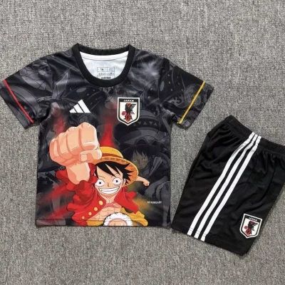Japan Soccer Jersey One Piece Special Edition Kids Kit Jersey+Shorts 2025