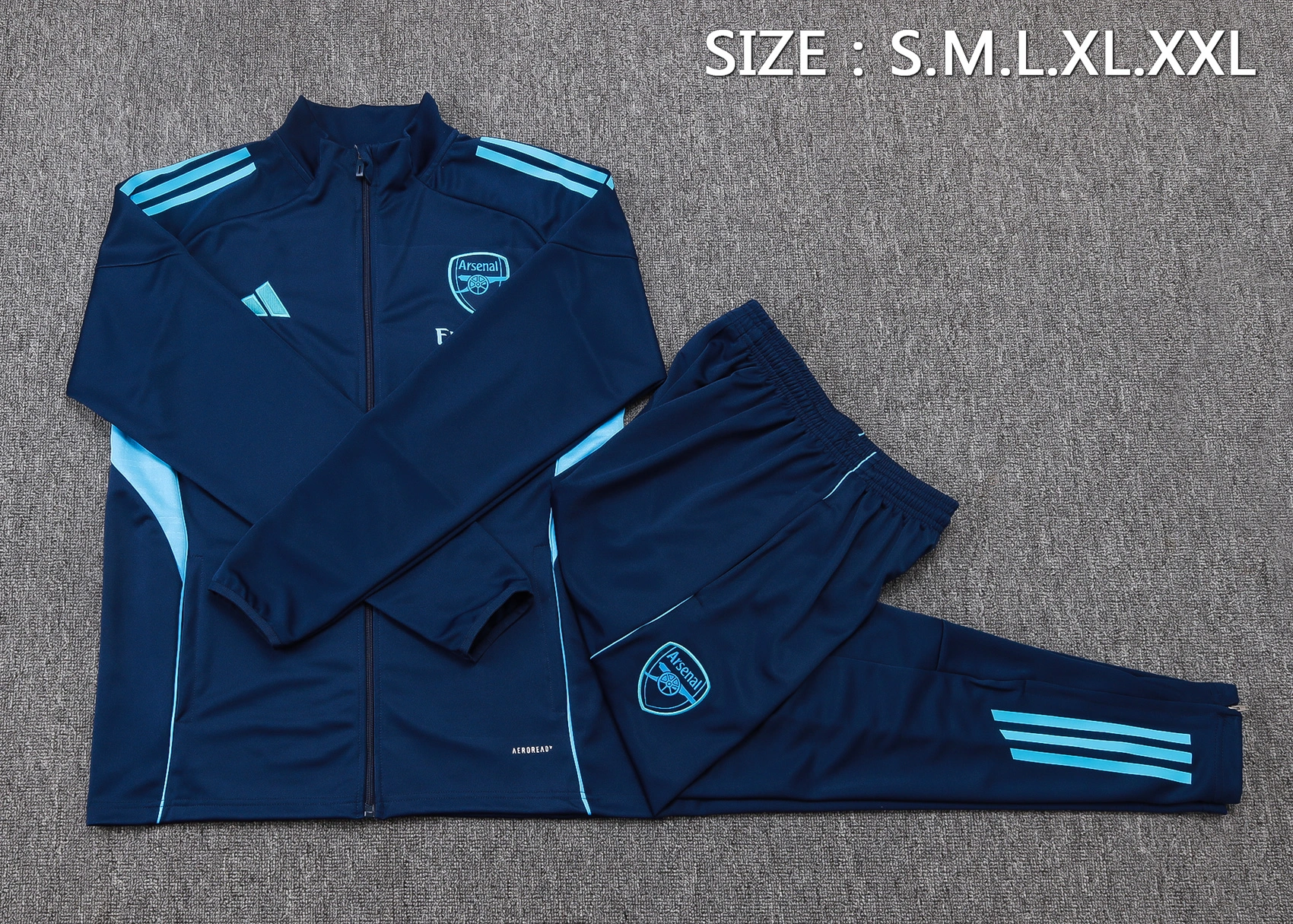 Arsenal Training Kit (Jacket+Pants) Royalblue 2025/26 - Image 2