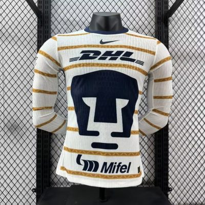 Pumas UNAM Soccer Jersey Home Long Sleeve Shirt 2024/25