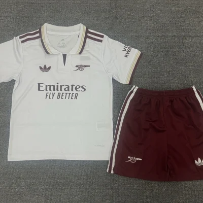 Arsenal Soccer Jersey Away Kids Kit Jersey+Shorts 2025/26