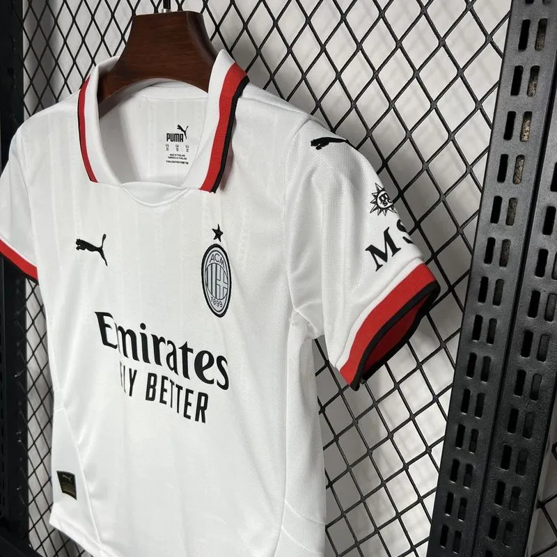 AC Milan Soccer Jersey Away Kids Kit Jersey+Shorts 2024/25 - Image 3