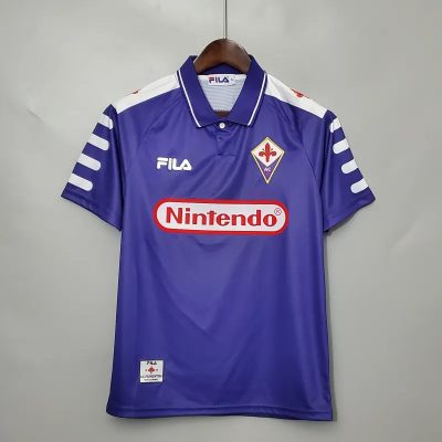Fiorentina Retro Soccer Jersey Home Custom Shirt 1998/99