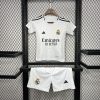 Real Madrid Home Soccer Uniform Kids Kit Jersey+Shorts 2024/25