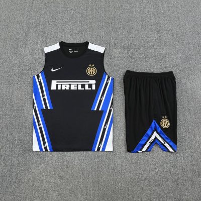 Alternative view of Inter Milan Retro Sleeveless Training Kit Black 2025/26
