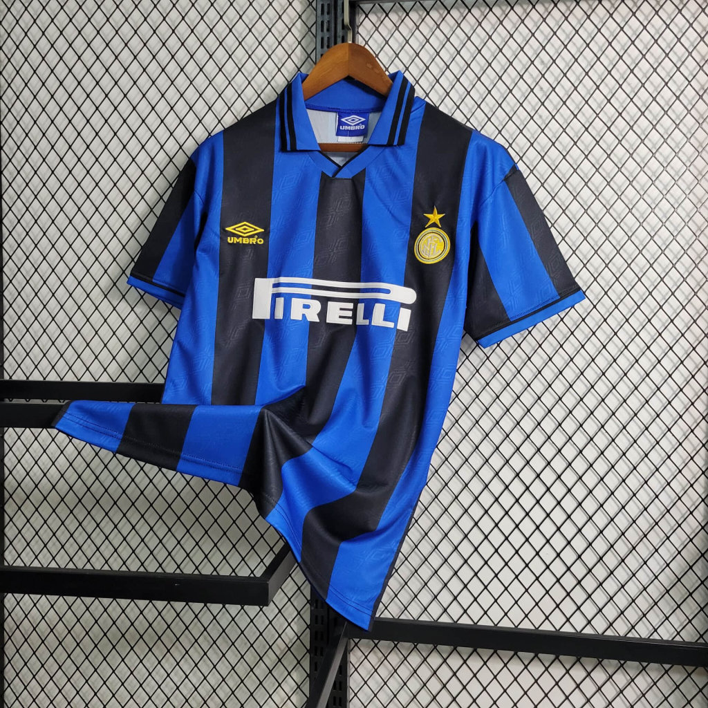 Inter Milan Jersey Custom Home Soccer Jersey 1995/96 - Image 4