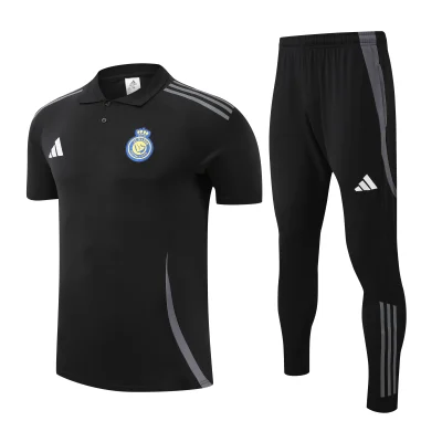 Al Nassr Training Kit (Polo+Pants) Black 2025/26