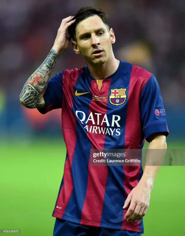 Barcelona Retro Jersey Home Soccer Shirt 2014-15 - Image 5