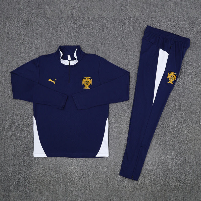 Portugal Training Kit (Sweatshirt+Pants) Royalblue 2025 - Image 3