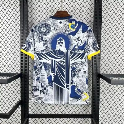 Alternative view of Brazil Soccer Jersey Jesus Special Edition Custom Shirt 2025