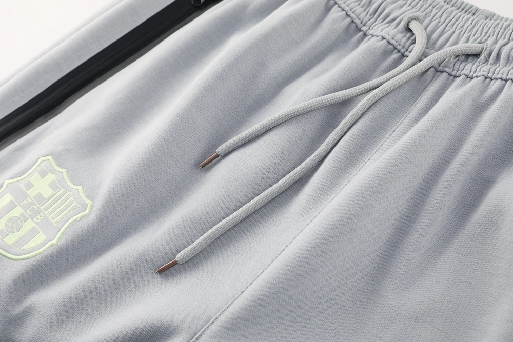 Barcelona Hoodie Training Kit (Jacket+Pants) Grey 2025/26 - Image 4