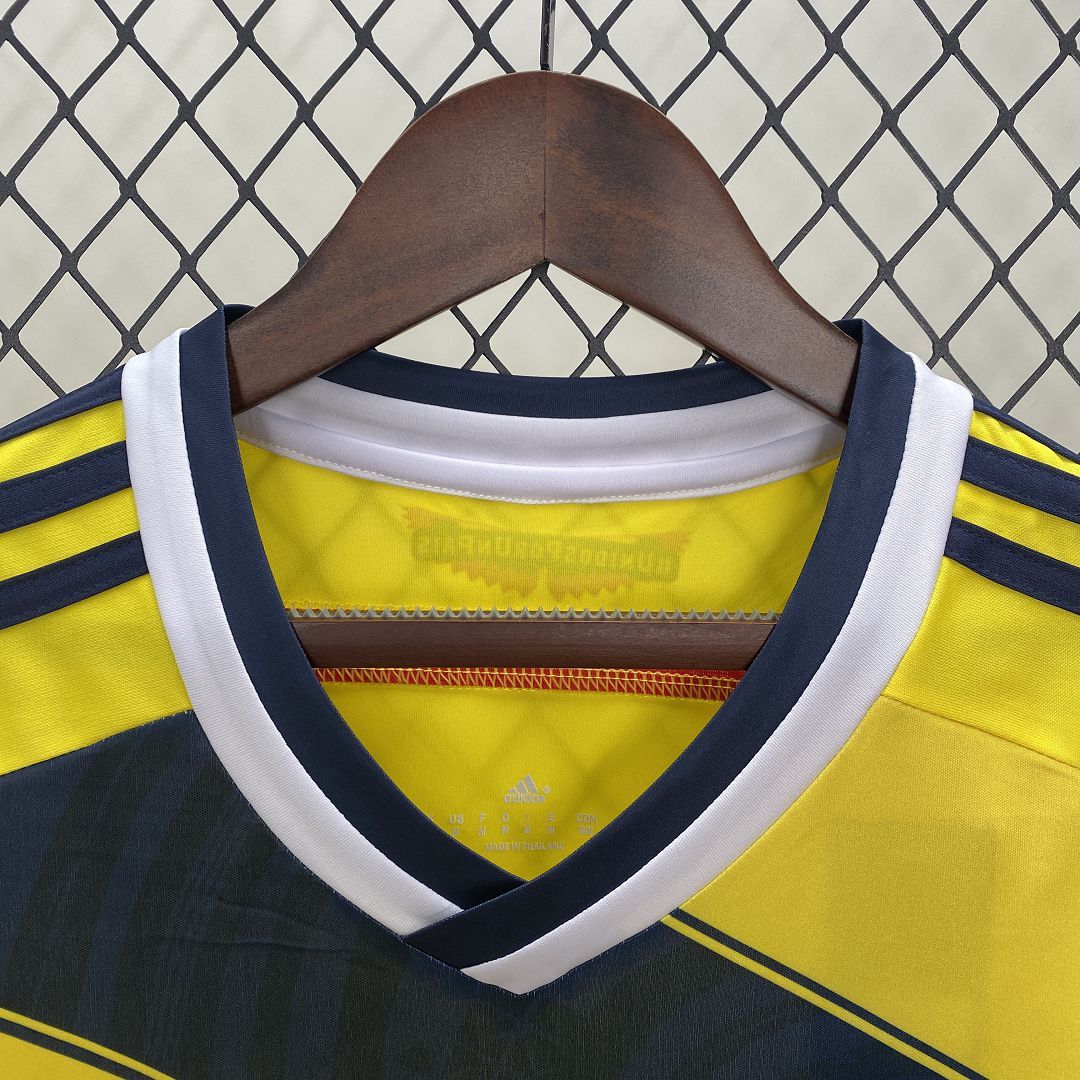 Colombia Retro Soccer Jersey Home Custom Shirt 2014 - Image 3