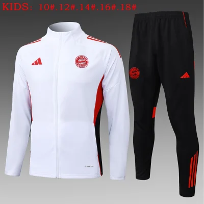 Kids Bayern Munich Training Kit (Jacket+Pants) White 2025/26