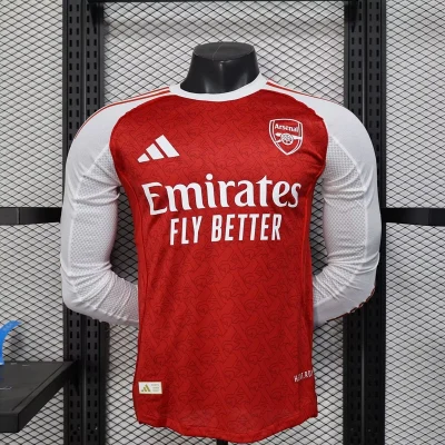 Arsenal Soccer Jersey Home Long Sleeve Shirt 2025/26