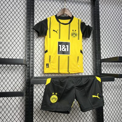 Alternative view of Borussia Dortmund Home Kids Kit Jersey+Shorts 2024/25