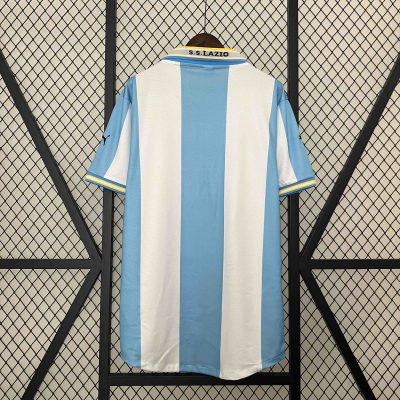 Alternative view of Lazio Retro Soccer Jersey Home Custom Shirt 1999-00