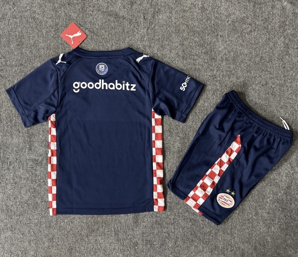 PSV Eindhoven Football Jersey Away Kids Kit Jersey+Shorts 2025/26 - Image 2