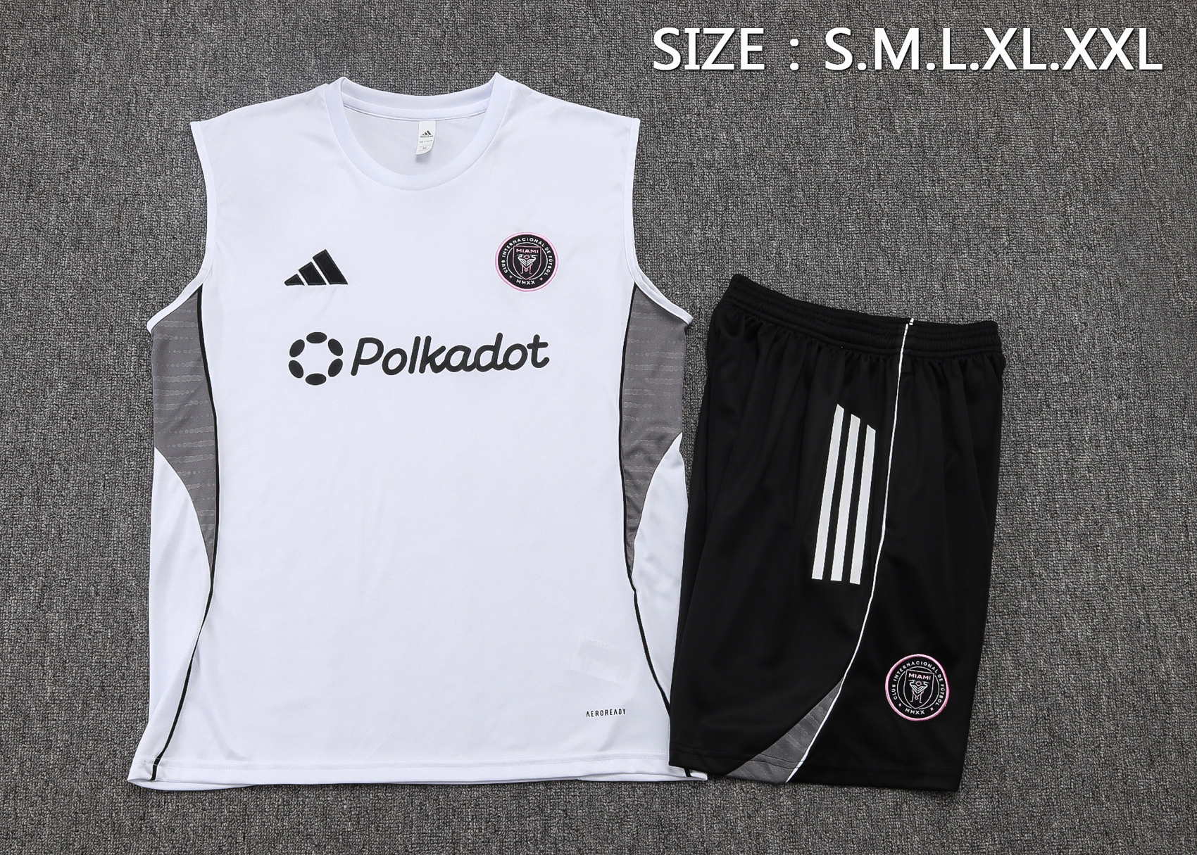 Inter Miami Sleeveless Training Kit White 2025/26 - Image 2