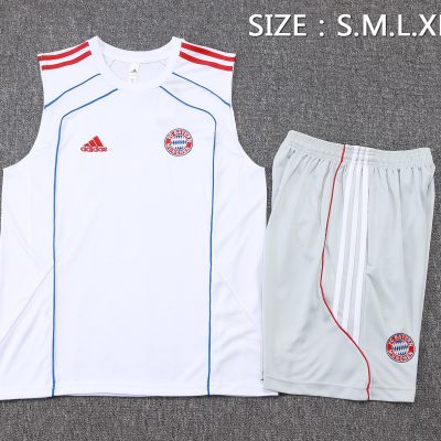 Alternative view of Bayern Munich Sleeveless Training Kit White 2025/26