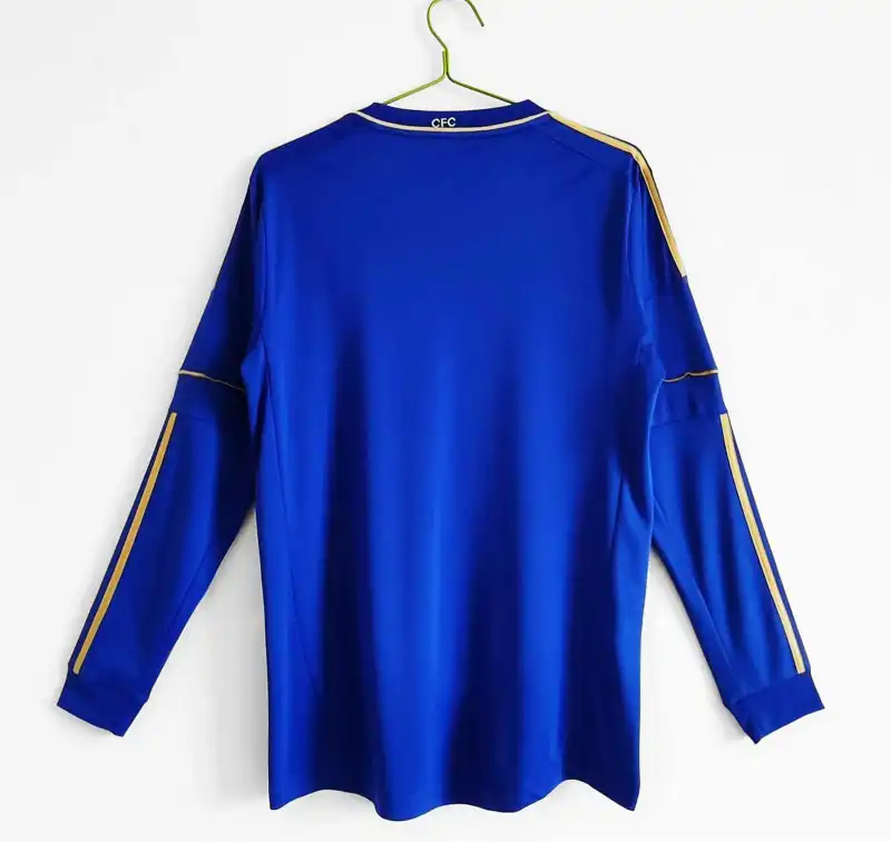 Chelsea Retro Football Jersey Home Long Sleeve Shirt 2012/13 - Image 2