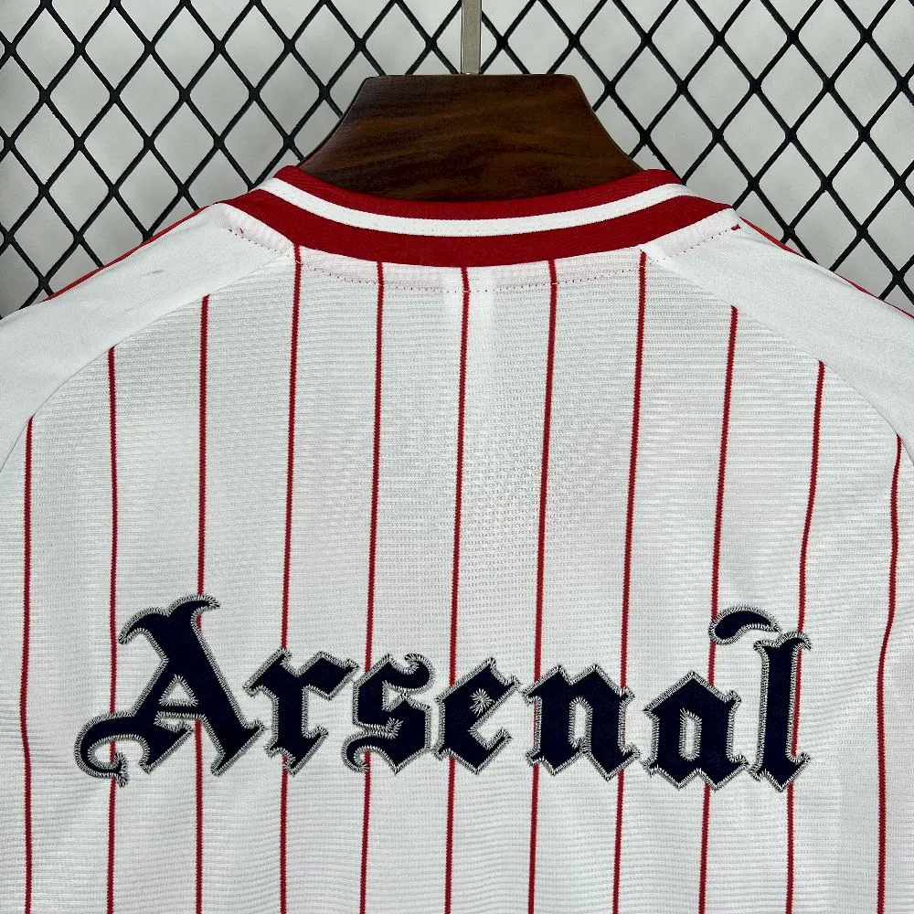 Arsenal x US Pack Baseball Custom Shirt 2025/26 - Image 3