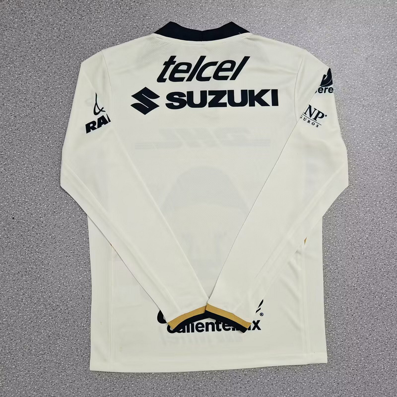 Pumas UNAM Soccer Jersey Home Long Sleeve Custom Shirt 2025-26 - Image 2