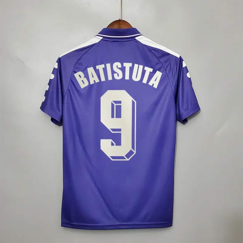 Fiorentina Retro Soccer Jersey Home Custom Shirt 1998/99 - Image 3