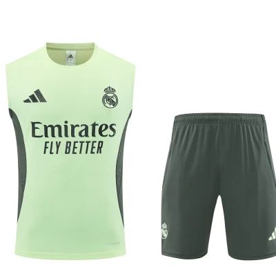 Real Madrid Sleeveless Training Kit Green 2025/26