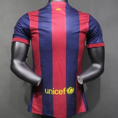 Alternative view of Barcelona Retro Jersey Home Soccer Shirt 2014-15