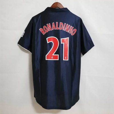 Alternative view of PSG Retro Jersey Home Soccer Shirt 2001/02