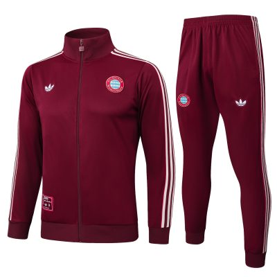 Bayern Munich Training Kit (Jacket+Pants) Jujube Red 2025/26