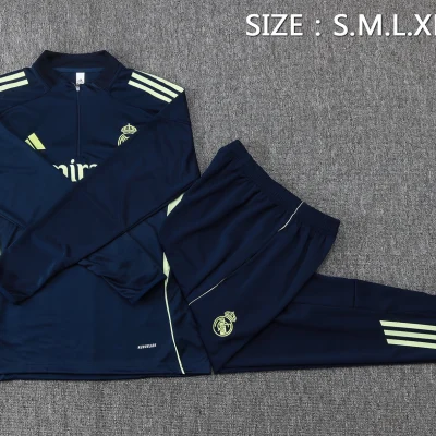 Alternative view of Real Madrid Training Kit (Sweatshirt+Pants) Cyan 2025/26