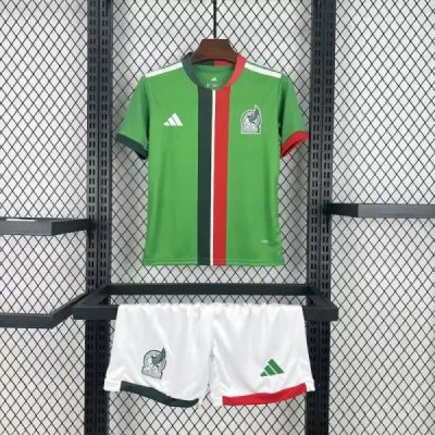 Mexico Home Soccer Jersey Kids Kit Jersey+Shorts 2025
