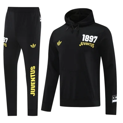 Juventus Hoodie Training Kit (Sweatshirt+Pants) Black 2025/26