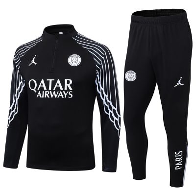 Kids PSG Training Kit (Sweatshirt+Pants) Black 2025/26