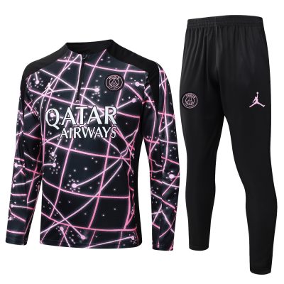 PSG Training Kit (Sweatshirt+Pants) Black 2025/26