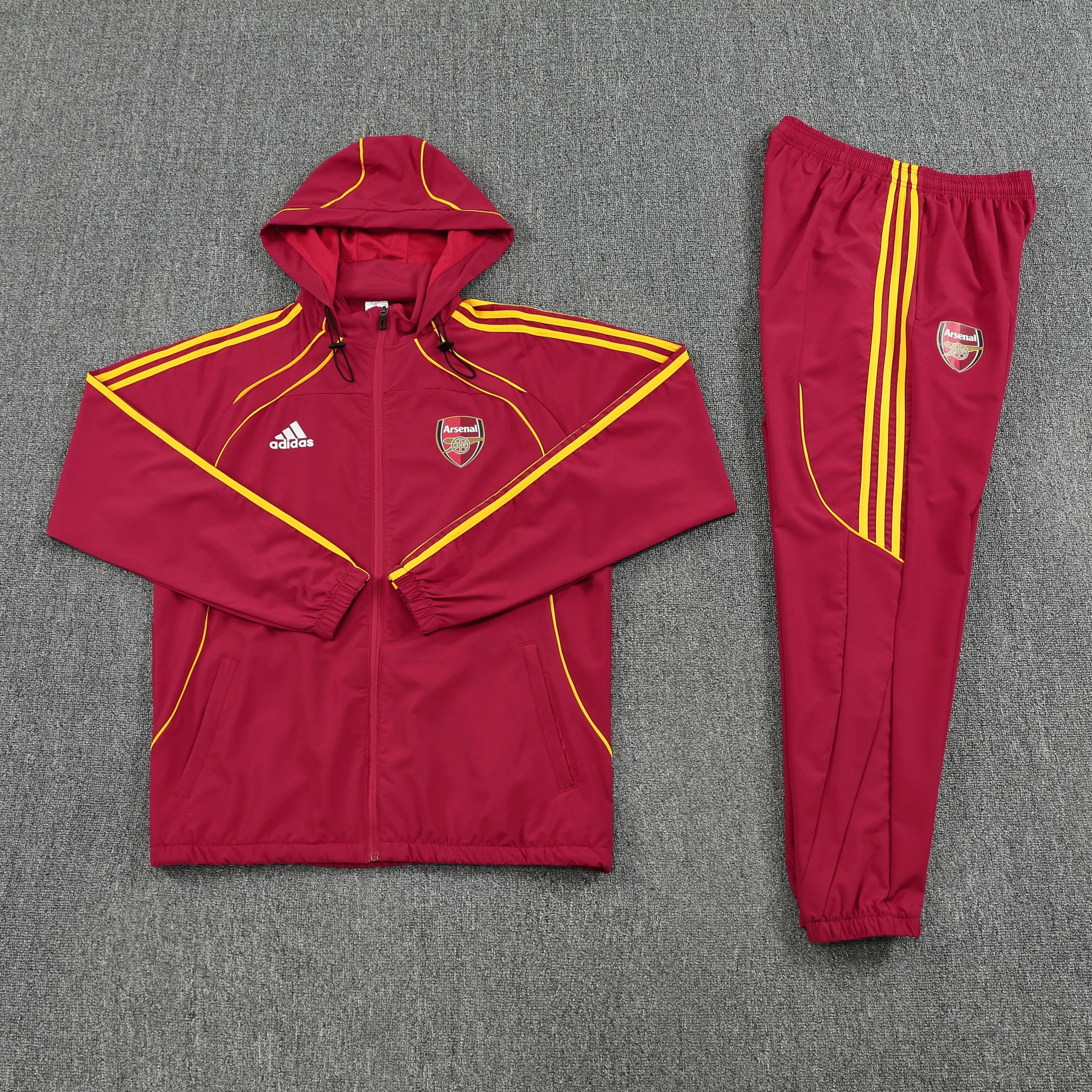 Arsenal UPB Hoodie Training Kit (Jacket+Pants) Red 2025/26 - Image 5