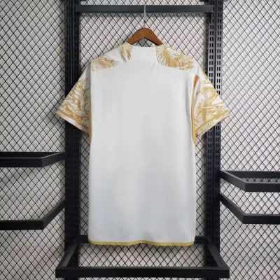 Alternative view of Real Madrid Soccer Jersey Golden & White Custom Shirt 2023/24