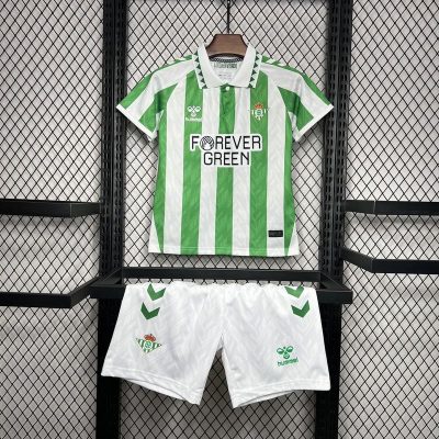 Real Betis Home Kids Kit Jersey+Shorts 2024/25