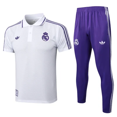 Real Madrid Training Kit (Polo+Pants) White 2025/26