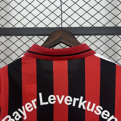 Alternative view of Bayer 04 Leverkusen Retro Soccer Jersey Home Custom Shirt 2001/02