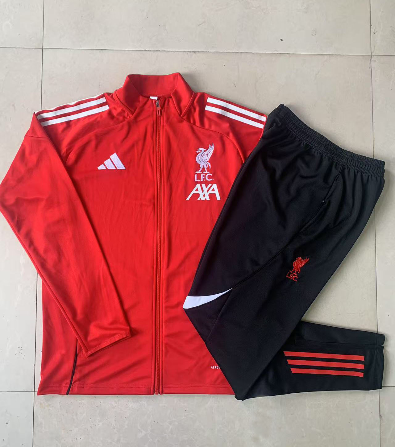 Kids Liverpool Training Kit (Jacket+Pants) Red 2025/26 - Image 2