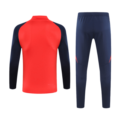 Alternative view of Manchester United 1/2 Zipper Sweat Kit (Top+Pants) Red 2024/25