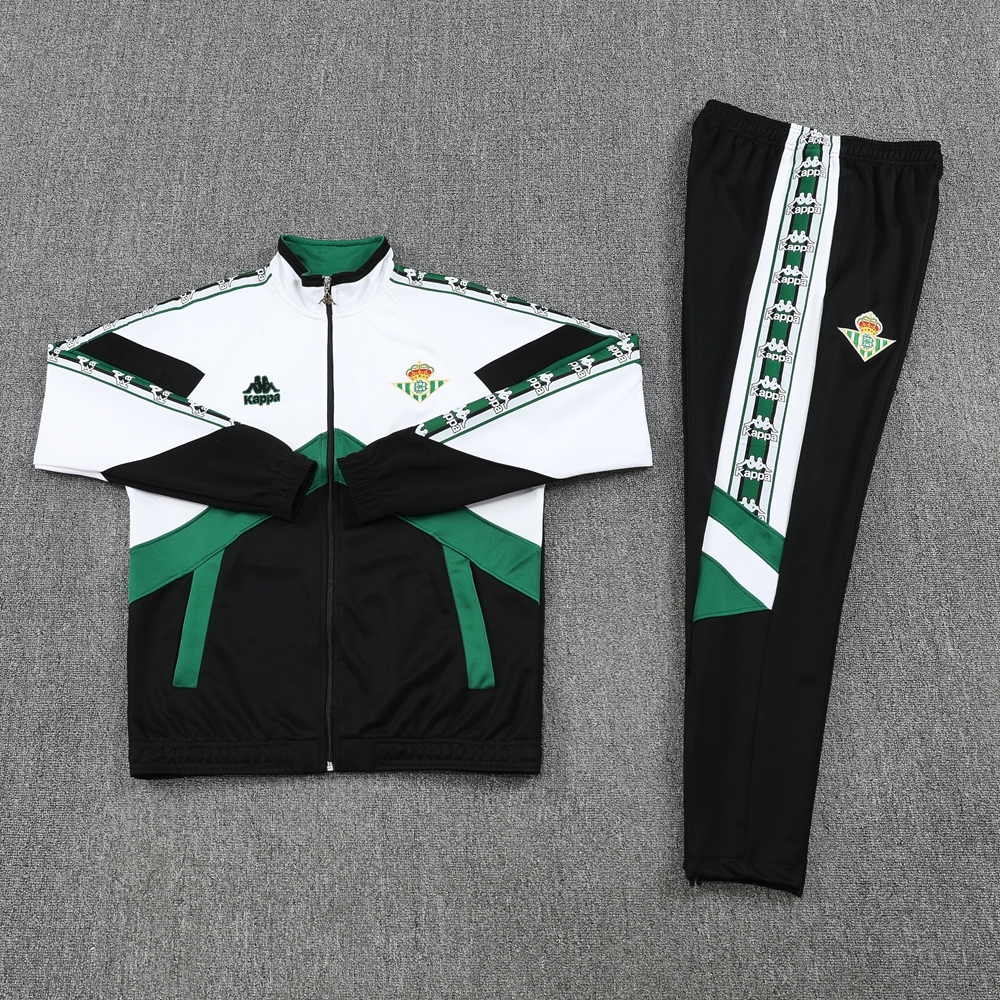 Real Betis Training Kit (Jacket+Pants) White 2025/26 - Image 2