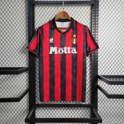AC Milan Retro Soccer Jersey Home Custom Shirt 1993/94