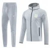 Barcelona Hoodie Training Kit (Jacket+Pants) Grey 2025/26