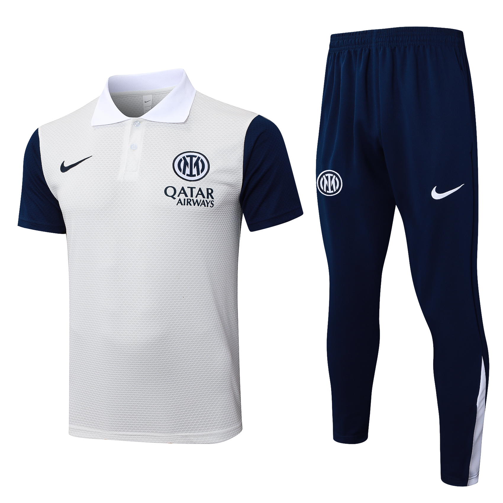 Inter Milan Training Kit (Polo+Pants) Off-White 2025/26