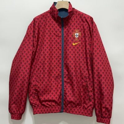 Portugal Reversible Double-Sides Windbreaker Jacket Red&Blue 2025